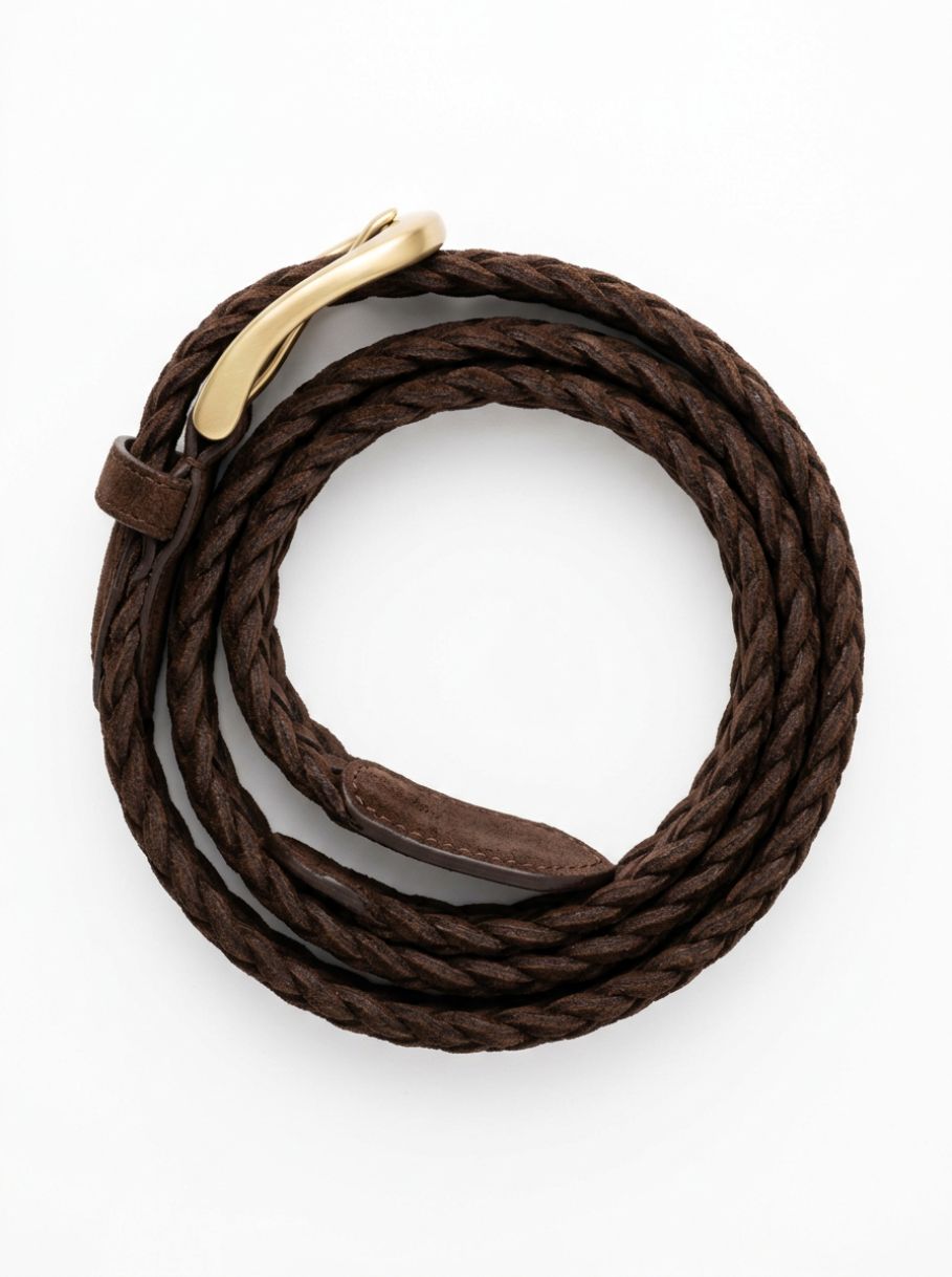Suede Braided Belt
